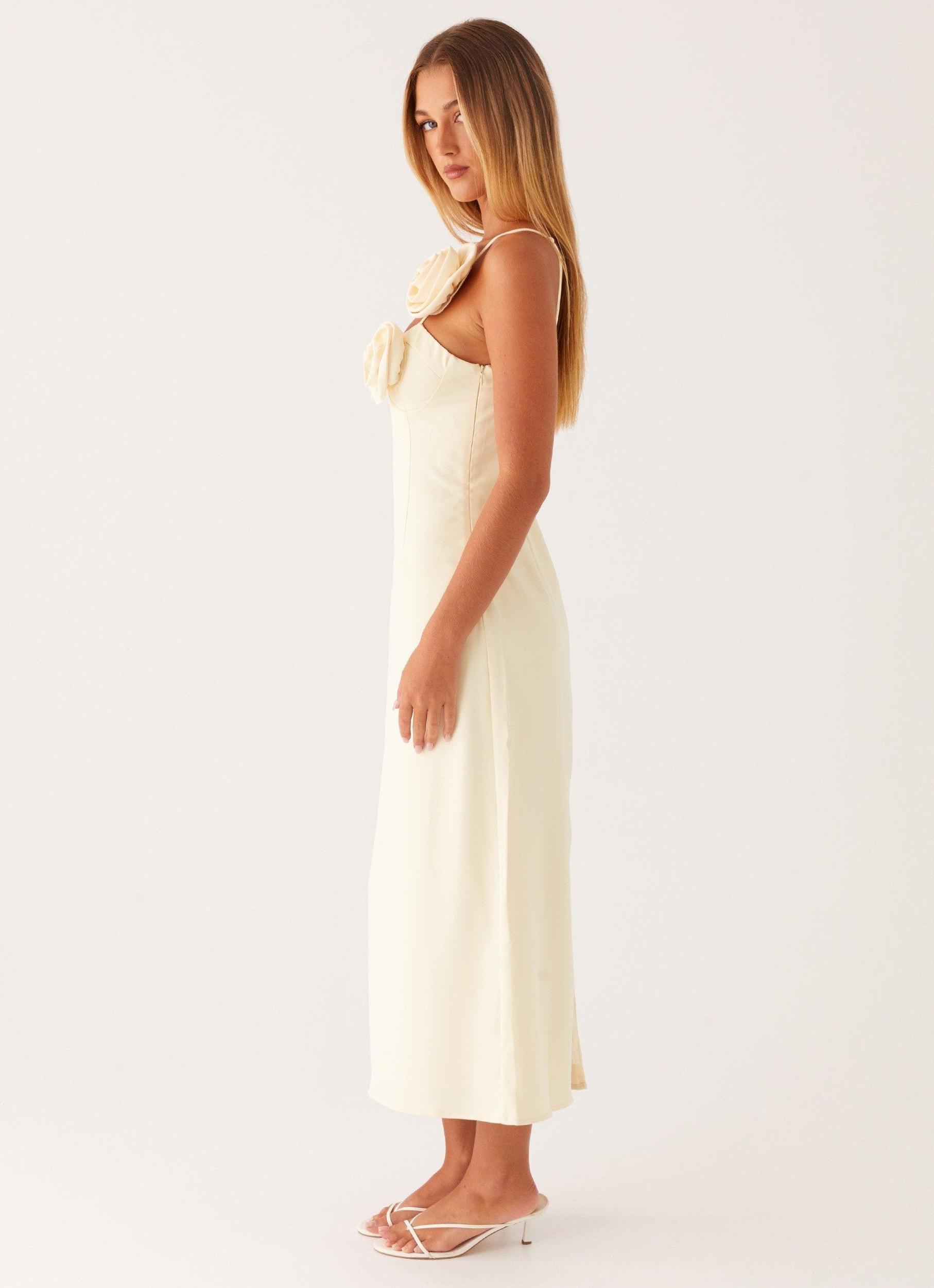 Sweetpea Midi Dress - Yellow Product Image