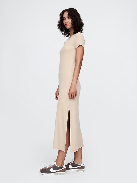 Modern Rib Maxi T-Shirt Dress Product Image