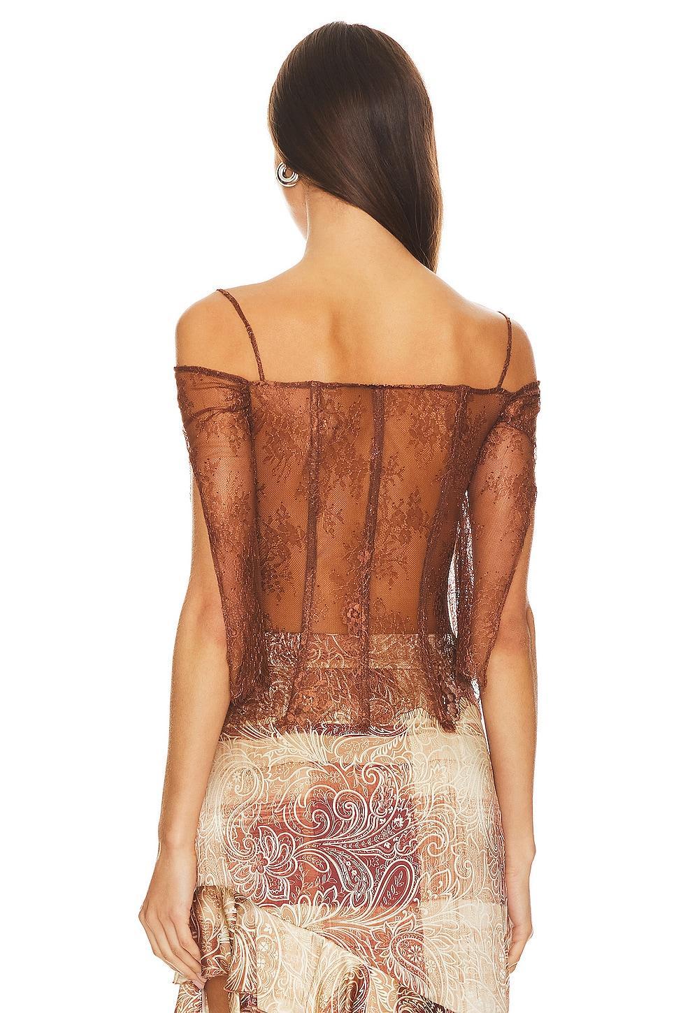 Lace Off Shoulder Top Kim Shui Product Image