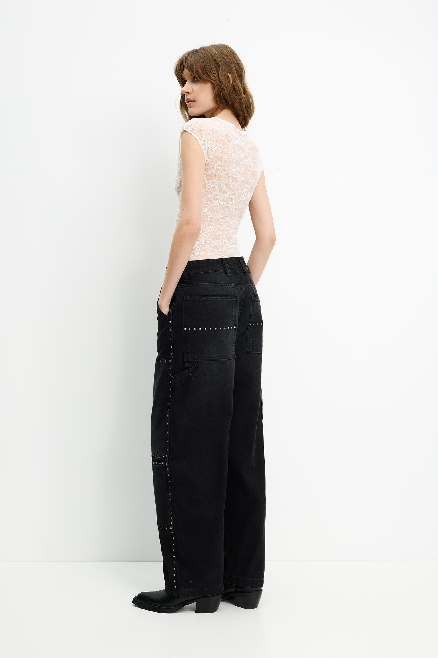 Short sleeve lace bodysuit Product Image