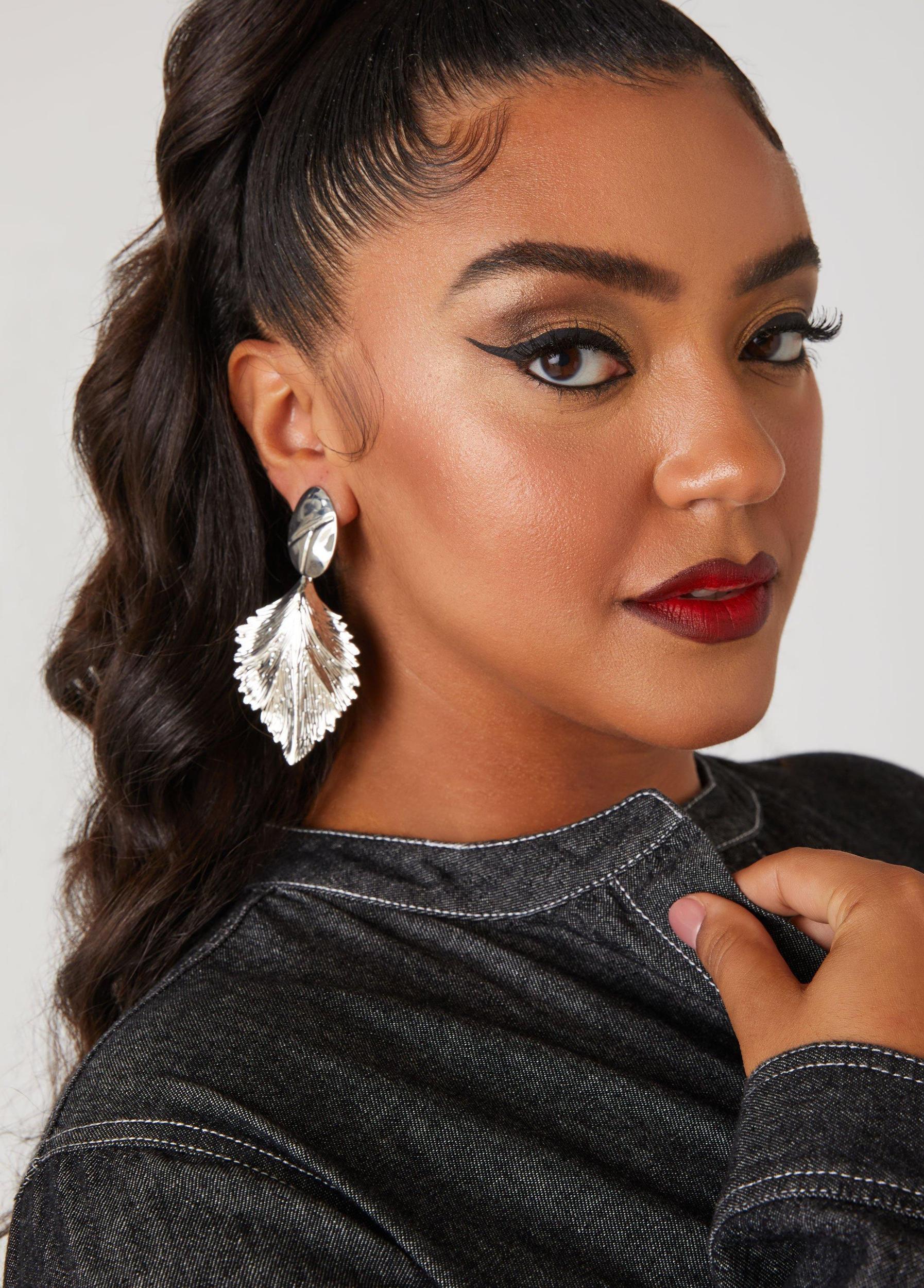 Leaf Clip On Earrings Product Image