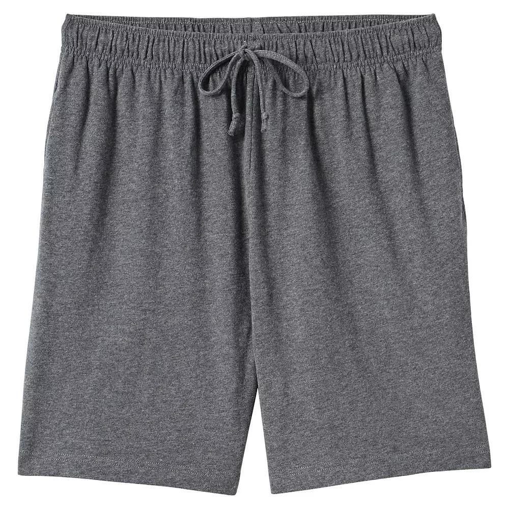 Men's Lands' End Knit Jersey Pajama Shorts, Size: Large, Black Product Image