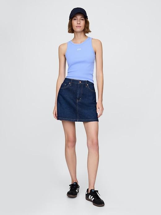 Modern Rib Logo Halter Top Product Image