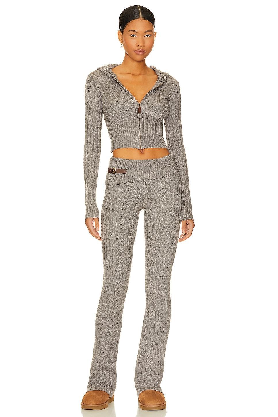 Aimee Cable Knit Hoodie Frankies Bikinis Product Image