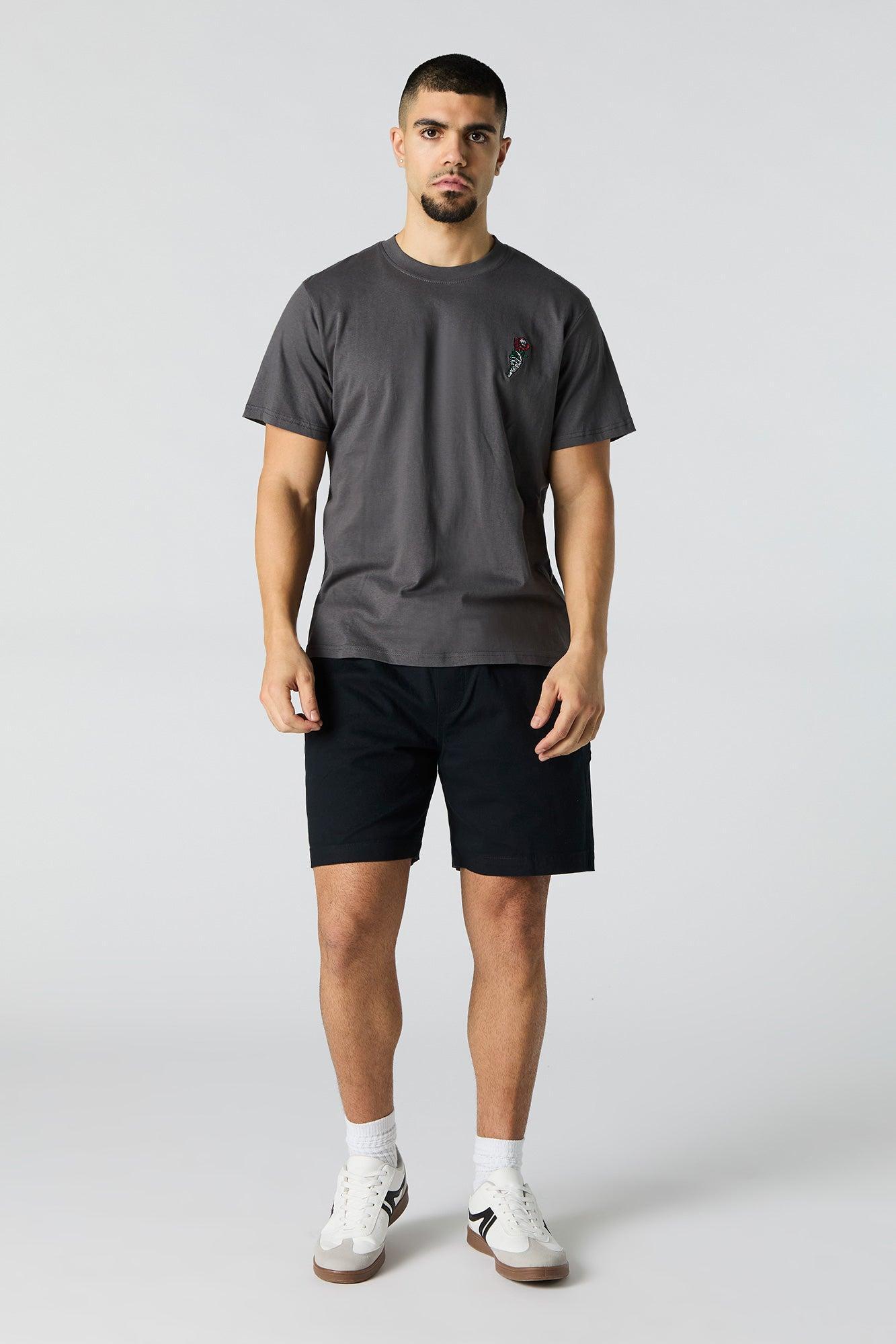 Embroidered T-Shirt Male Product Image