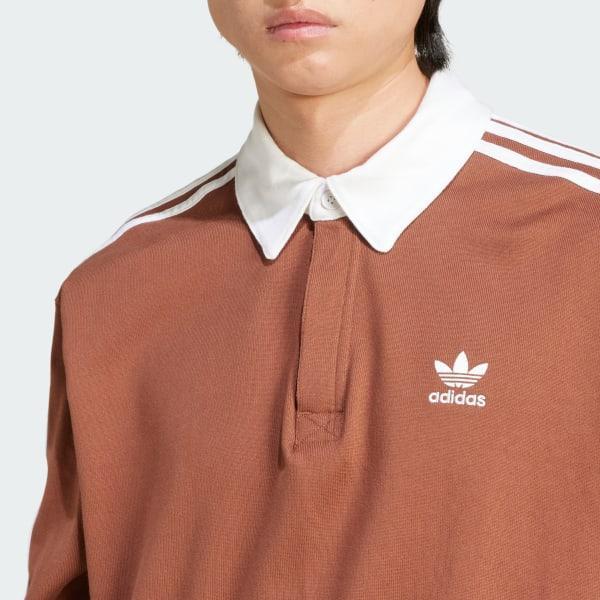 adidas Adicolor Rugby Polo Shirt Black XL Mens Product Image