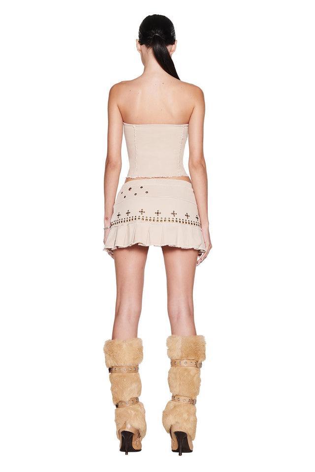 MASON MINI SKIRT - TAN Product Image