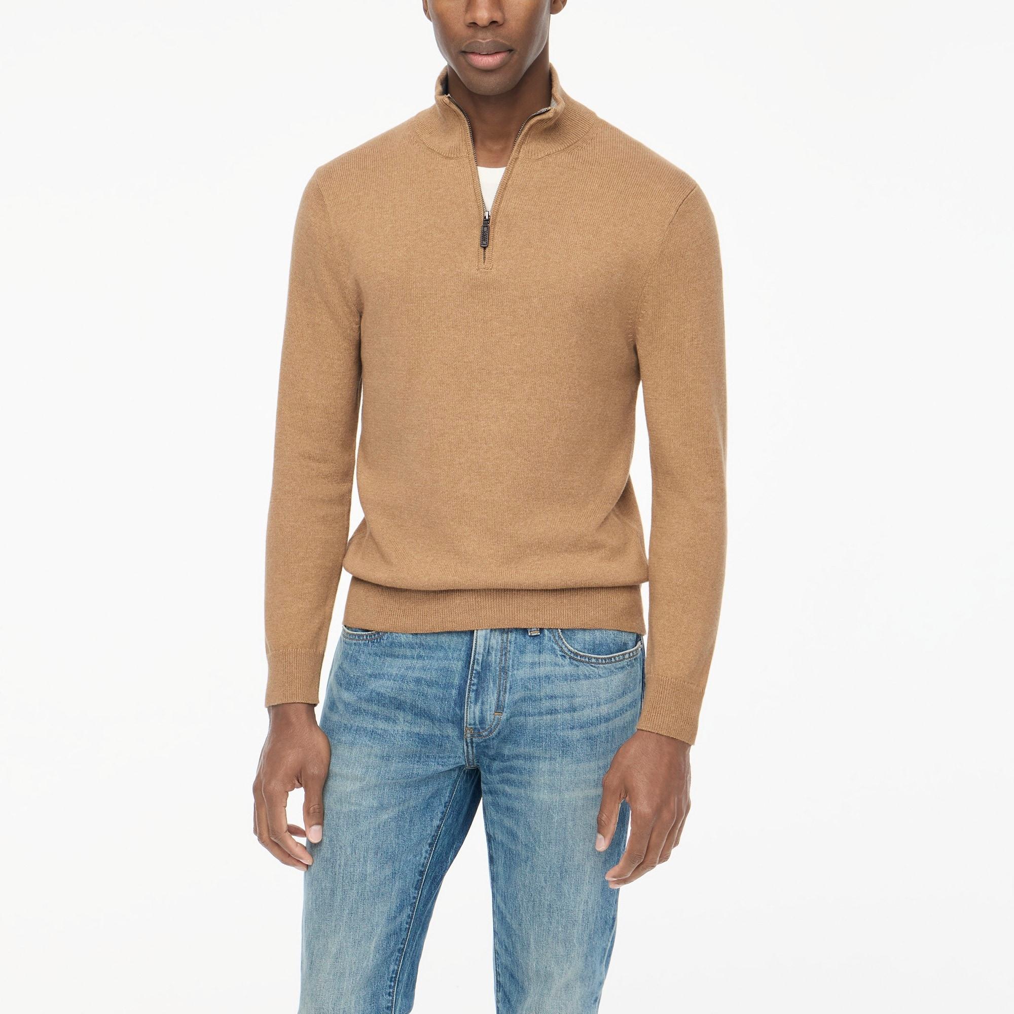 Cotton half-zip sweater Product Image
