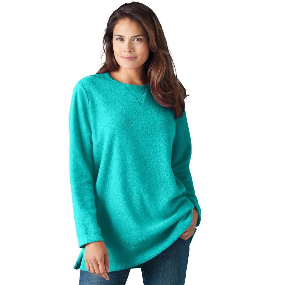 Woman Within Women's Plus Size French Terry Swing Jacket Product Image
