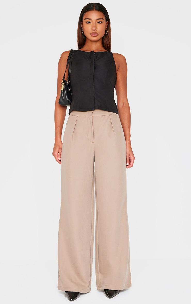 Black Woven Vest Product Image