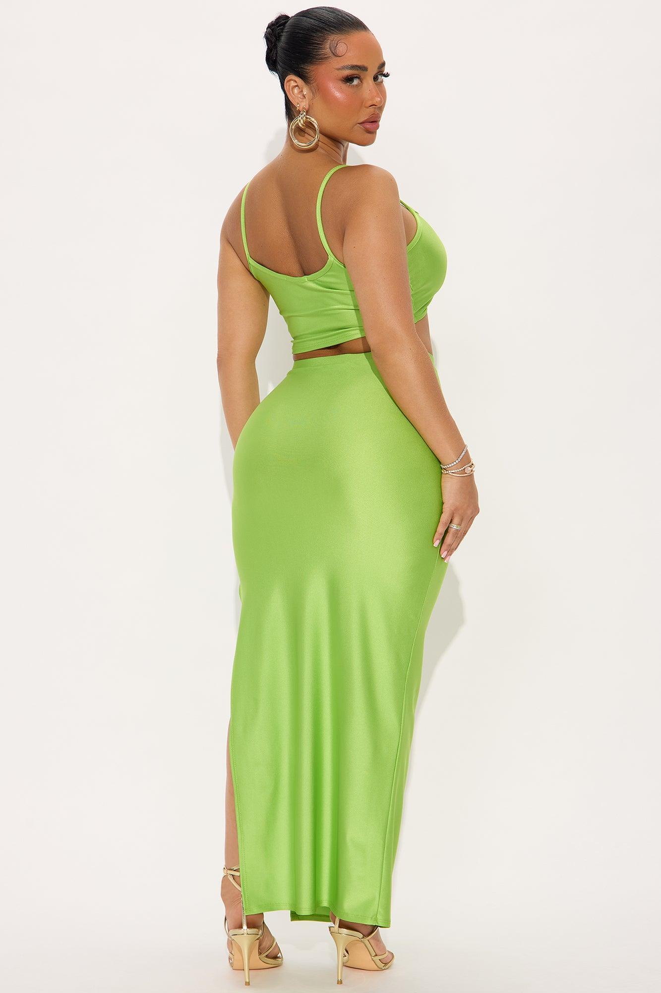 India Maxi Skirt Set - Green Product Image