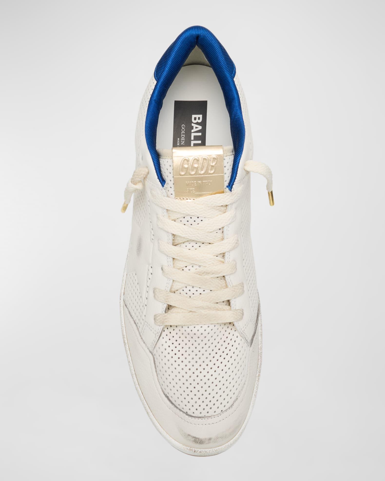 Men's Ball Star Perforated Leather Low-Top Sneakers  Product Image