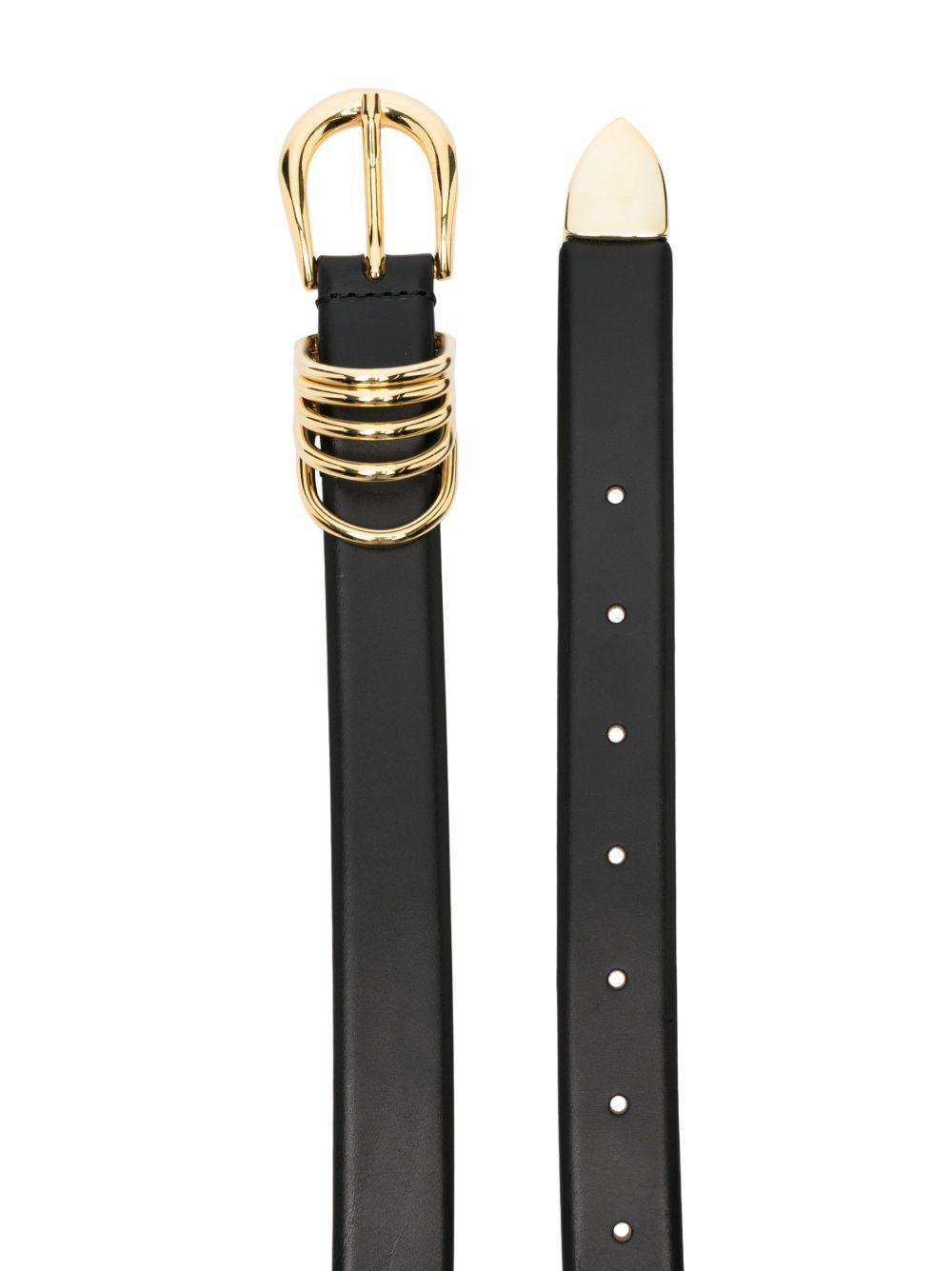 Hollyhock leather belt Product Image