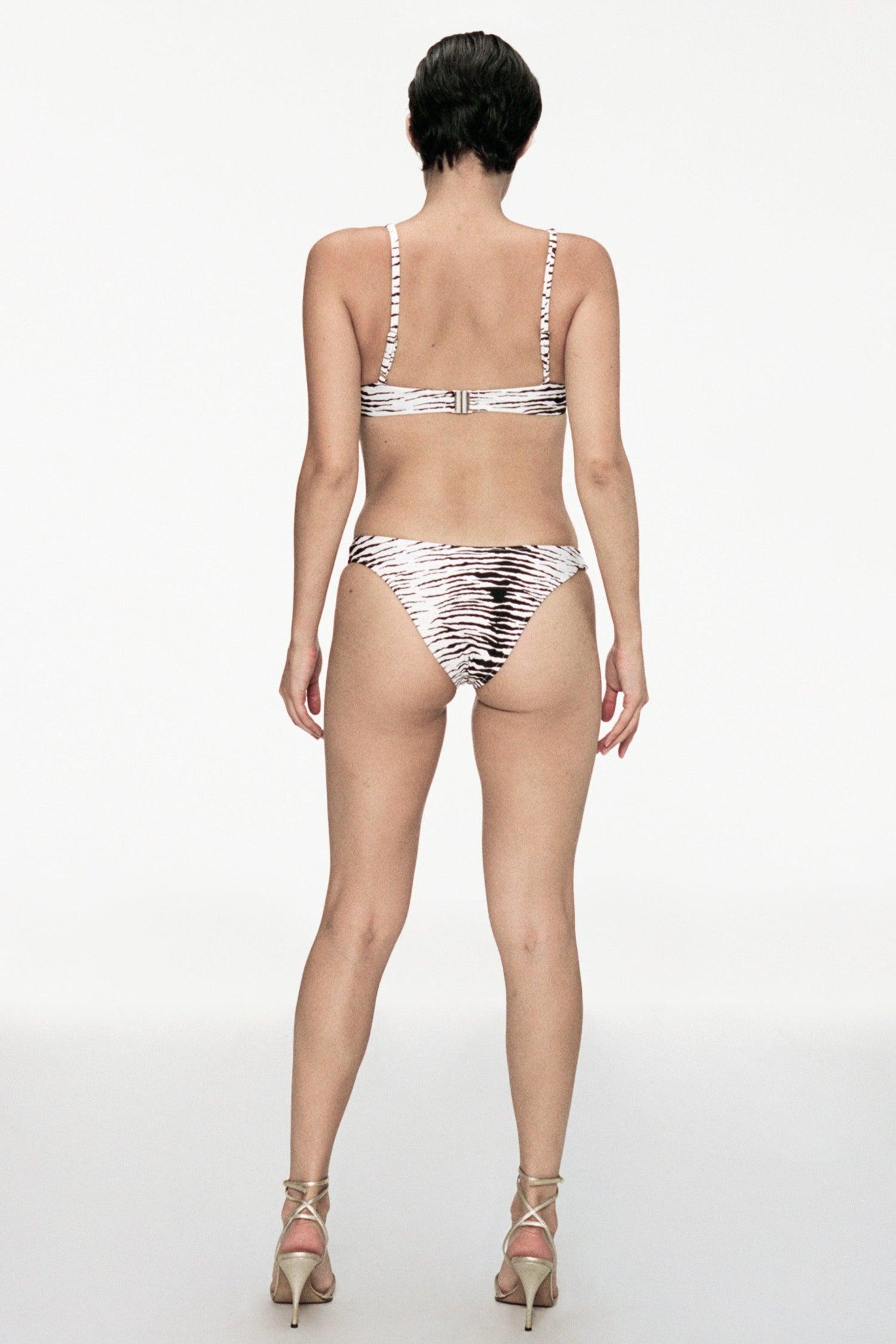 CORA BIKINI TOP - ZEBRA Product Image