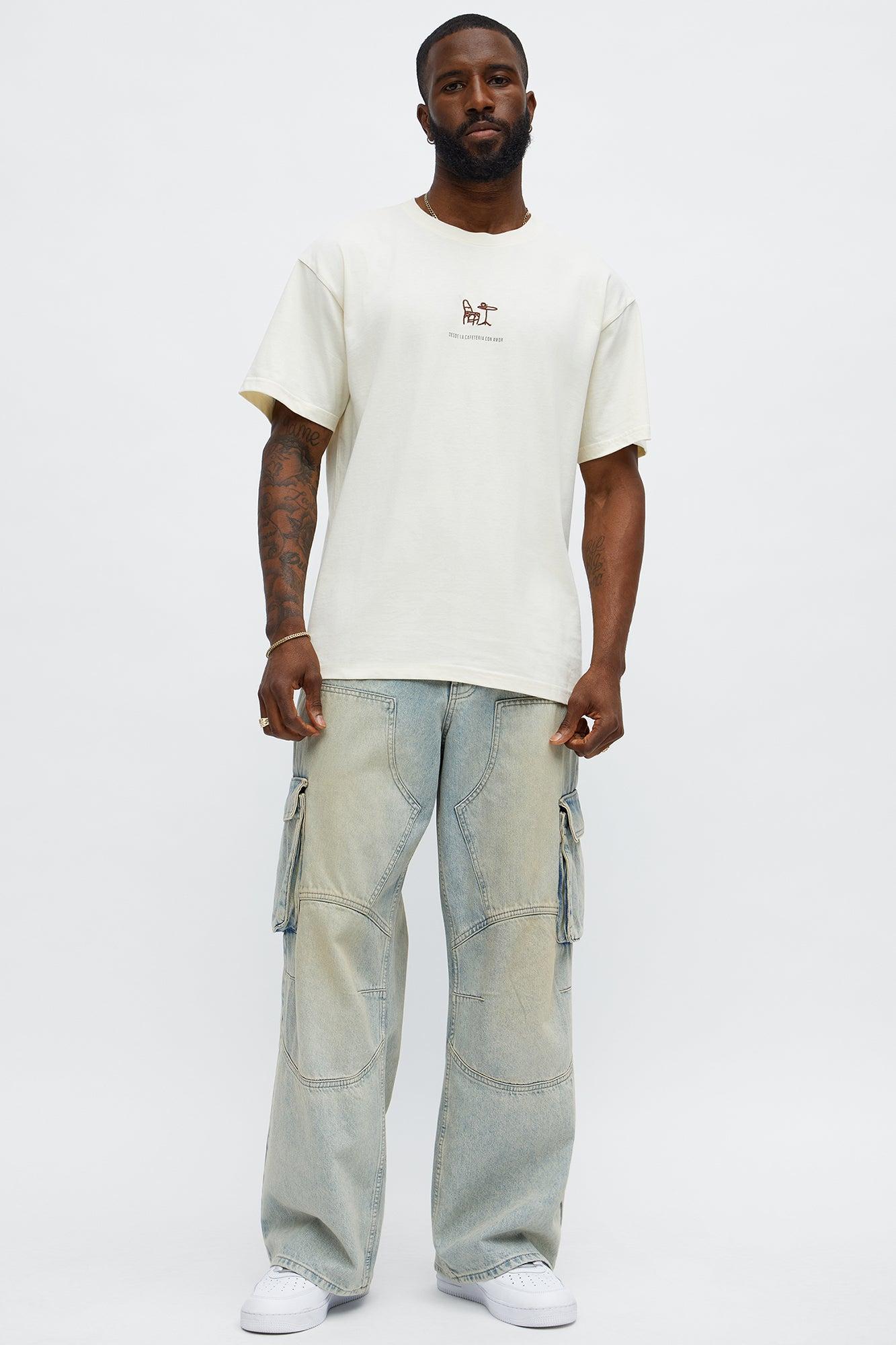 Fresh Coffee Short Sleeve Tee - Cream Product Image