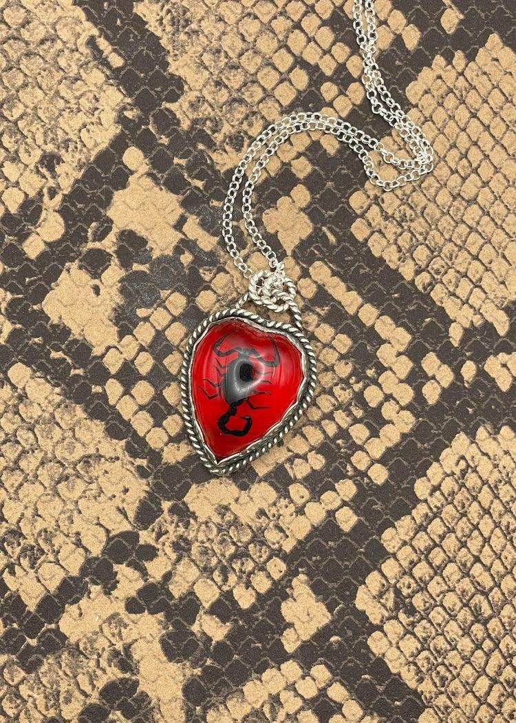 Scorpion Heart Pendant Necklace Product Image