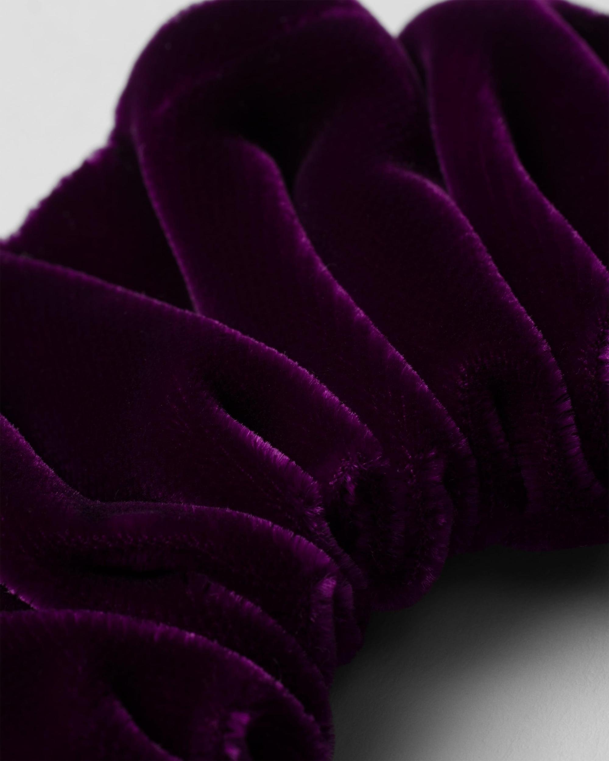 PRADA Velvet Scrunchie In Purple Product Image