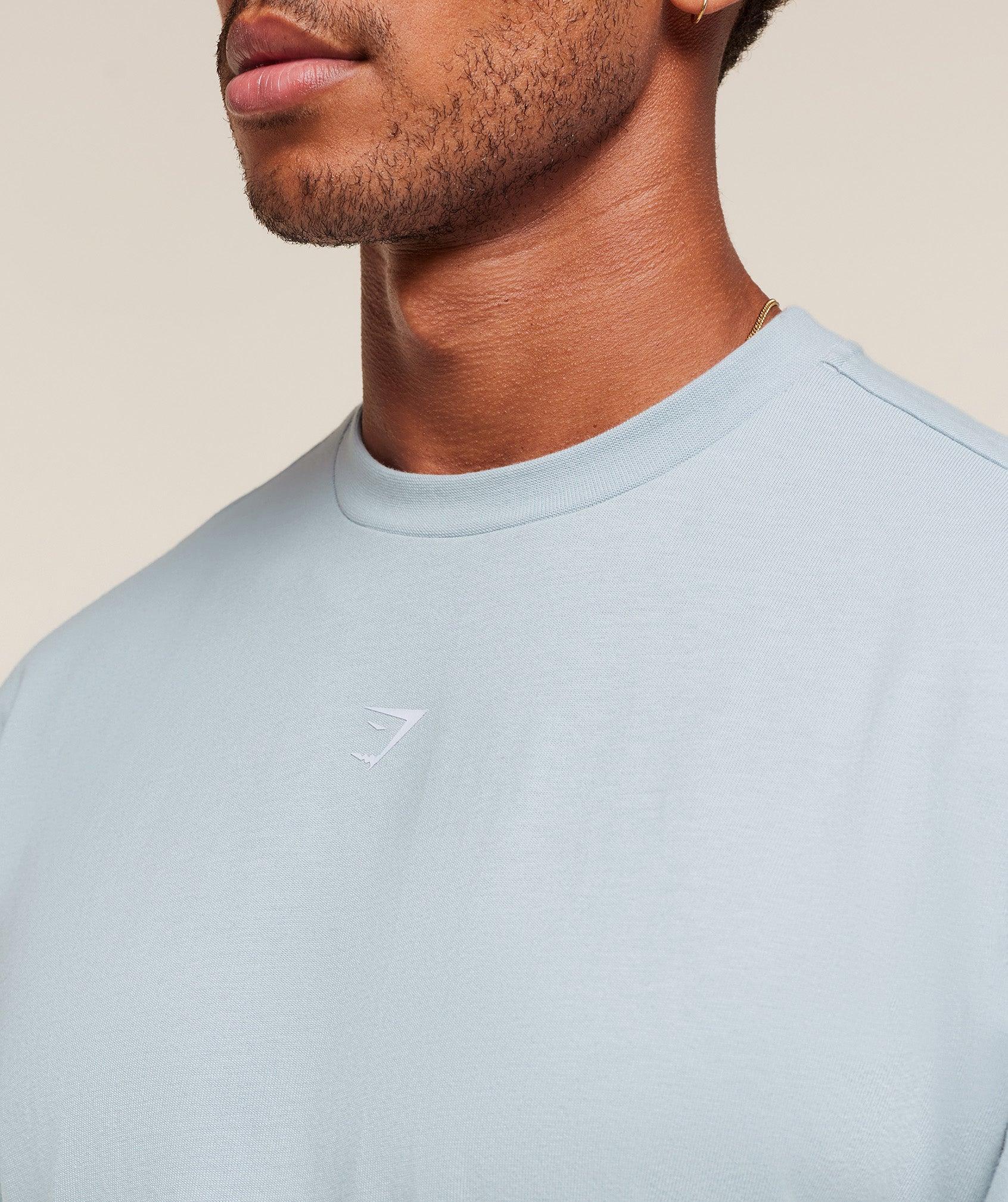 Gymshark GSCC T-Shirt - Smoke Blue Male Product Image