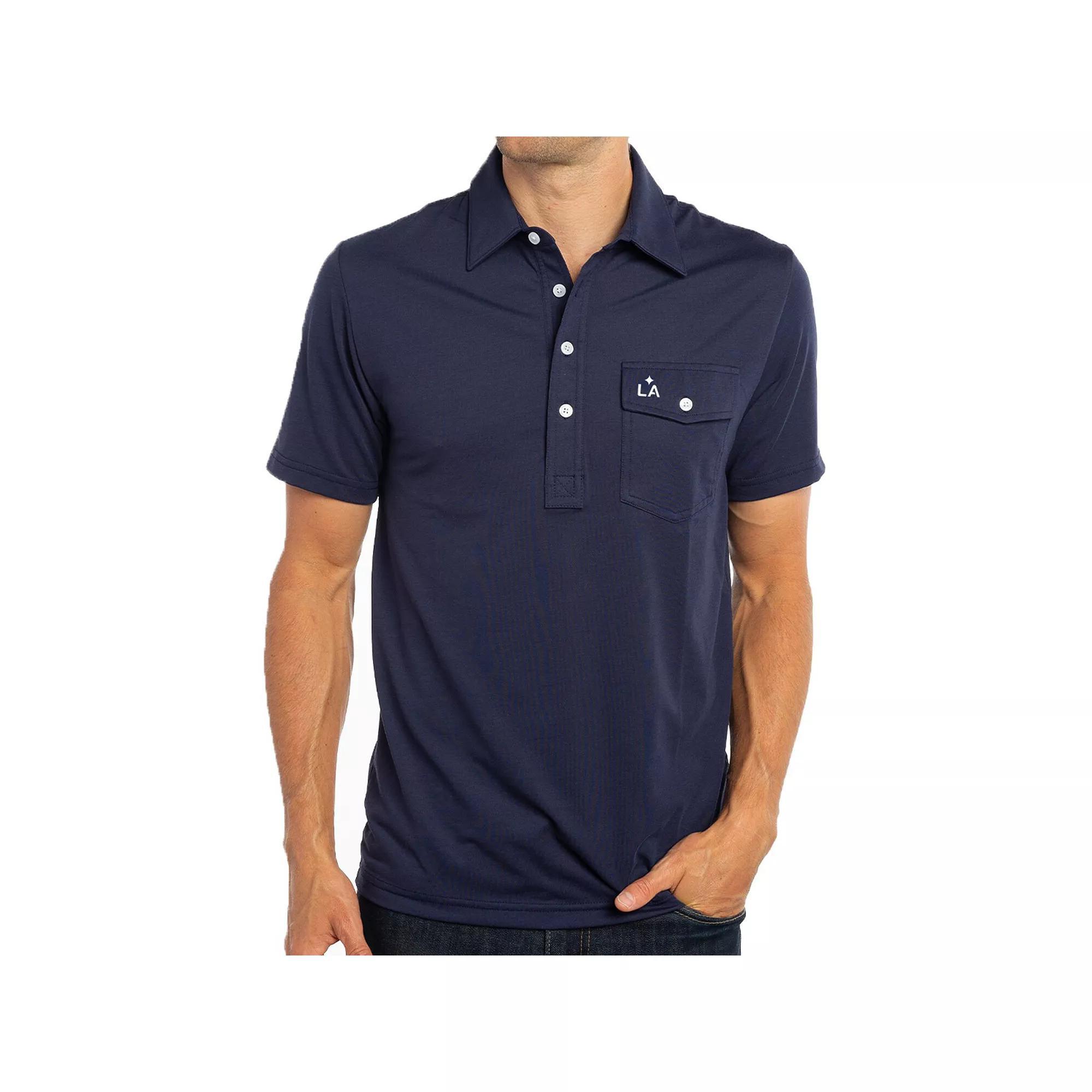 Mens LA Galaxy Player Polo Blue Product Image