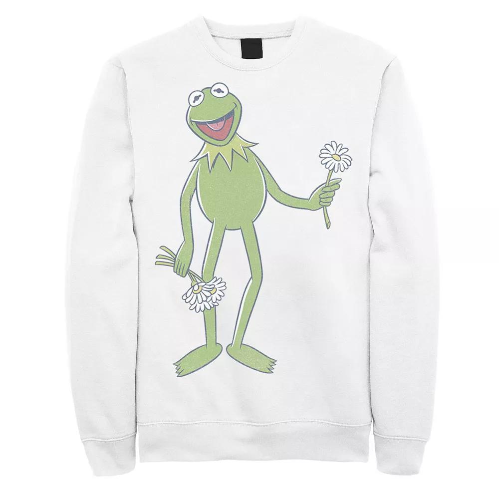 Disney's The Muppets Kermit The Frog Men's Portrait Sweatshirt, Size: Large, White Product Image