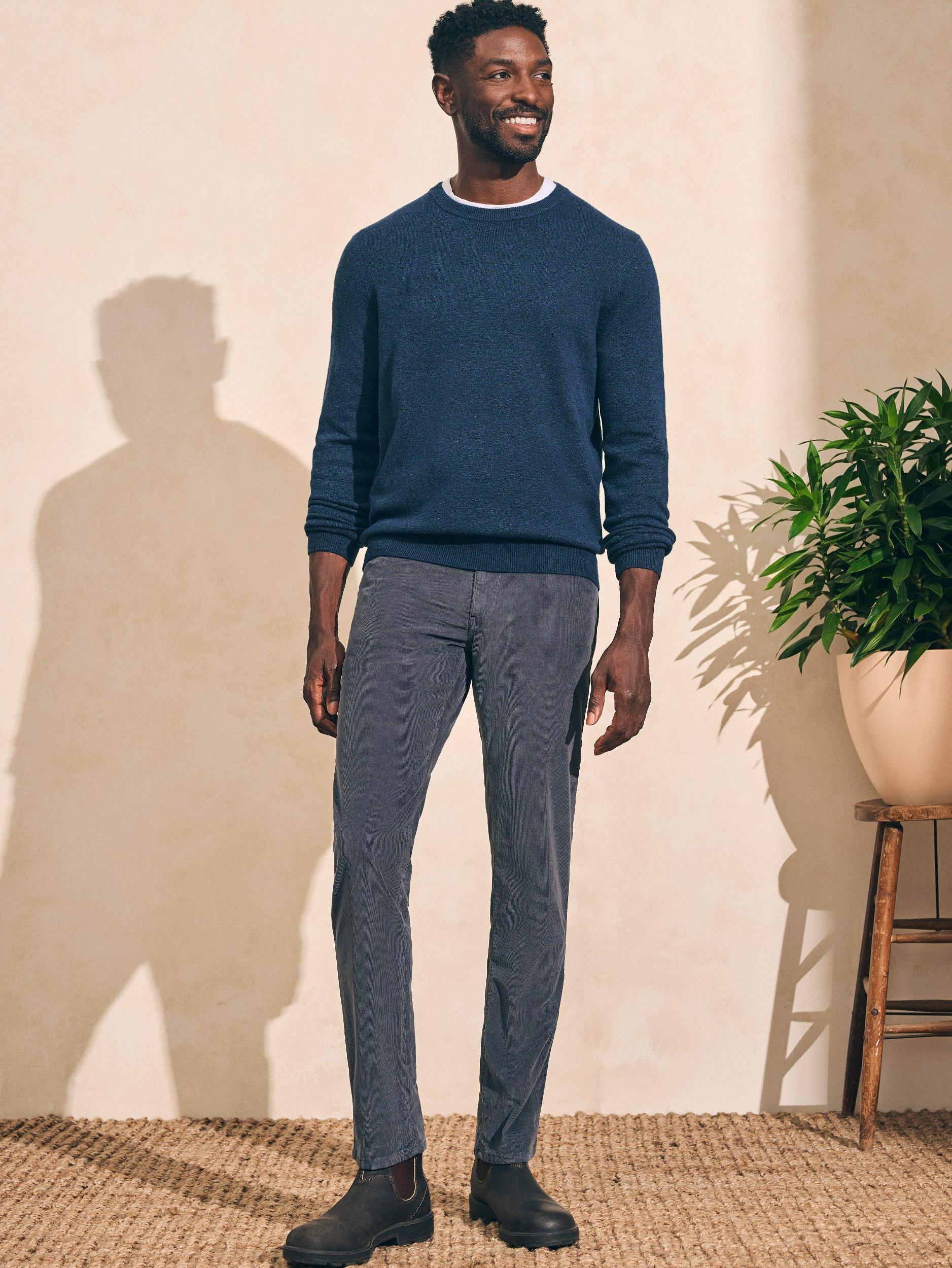 Mountain Crew Sweater (Tall) - Navy Heather Male Product Image
