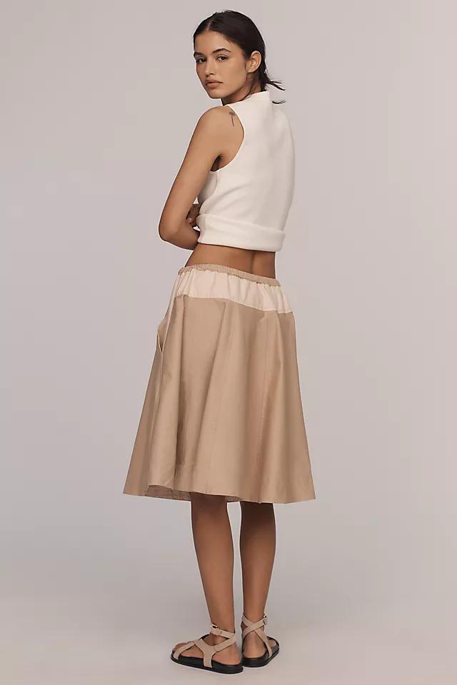 Maeve Safari A-Line Knee-Length Circle Skirt Product Image