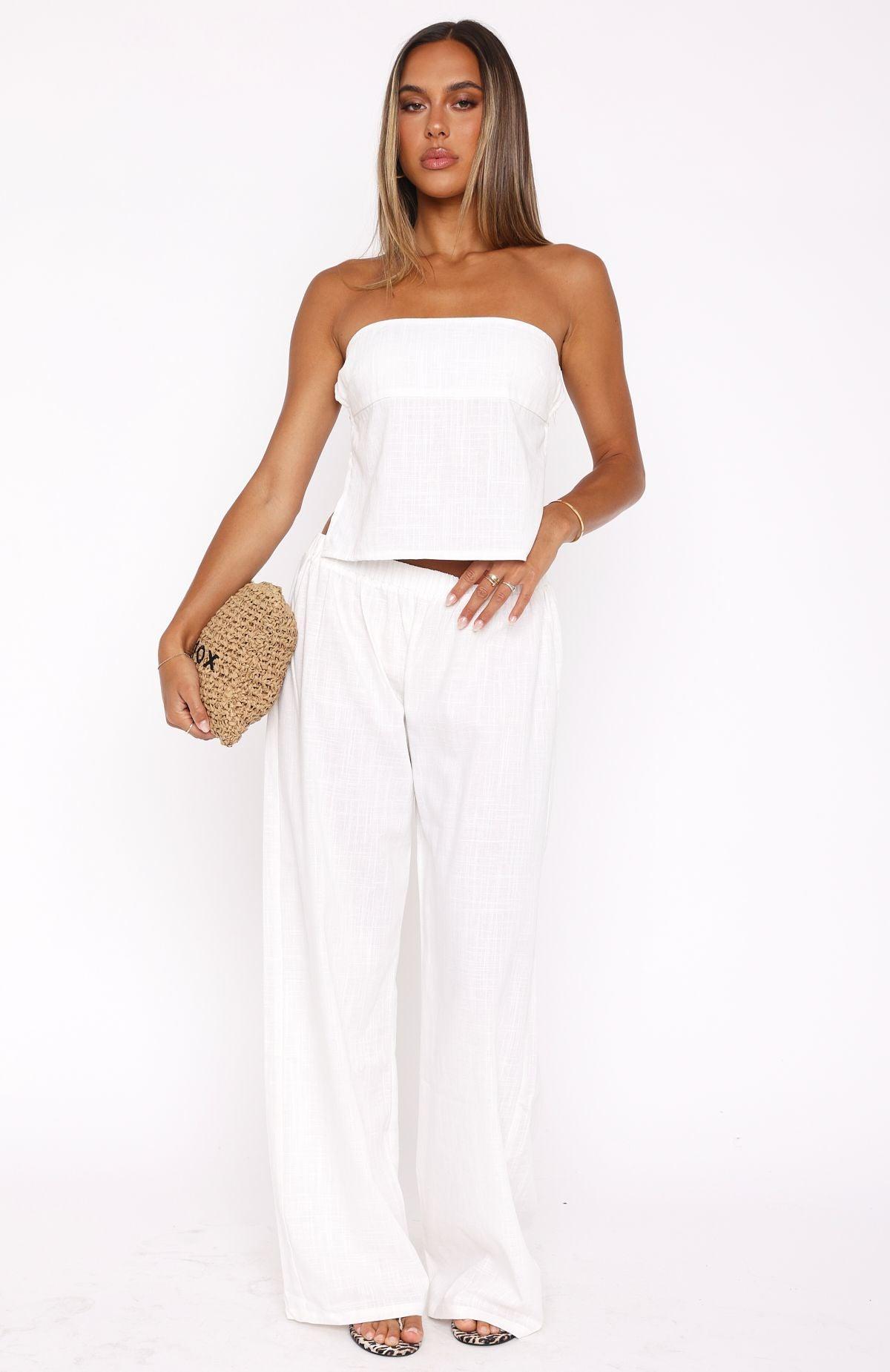 I Knew You'd Leave Pants White Product Image