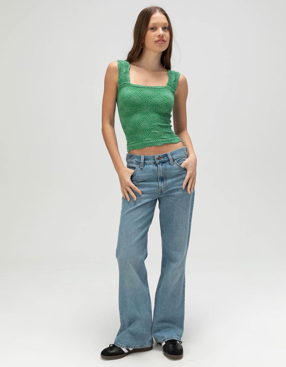 FREE PEOPLE Seamless Love Letter Womens Cami - GREEN Product Image