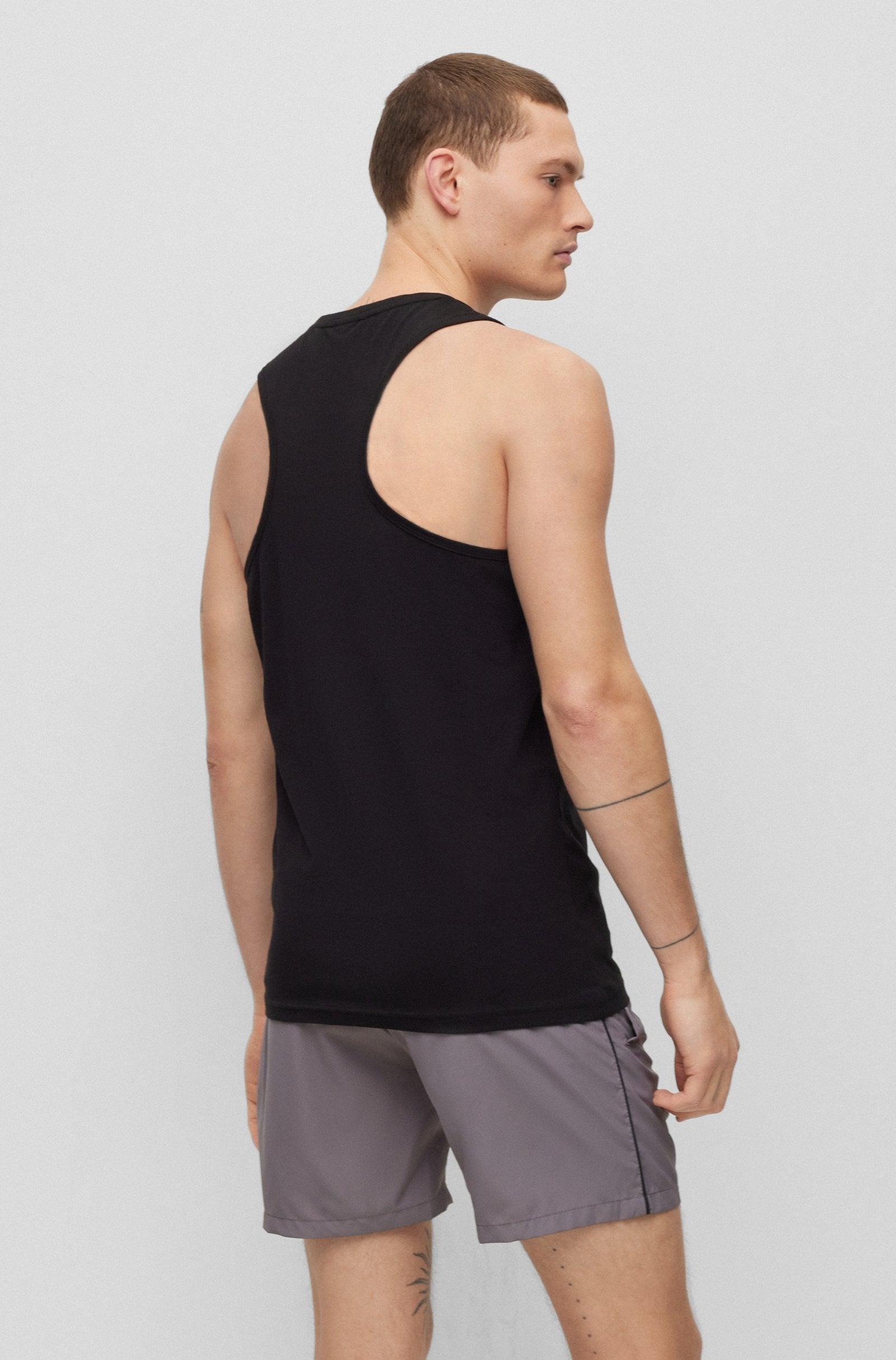 Boss Cotton Tank Top with Outline logo Product Image