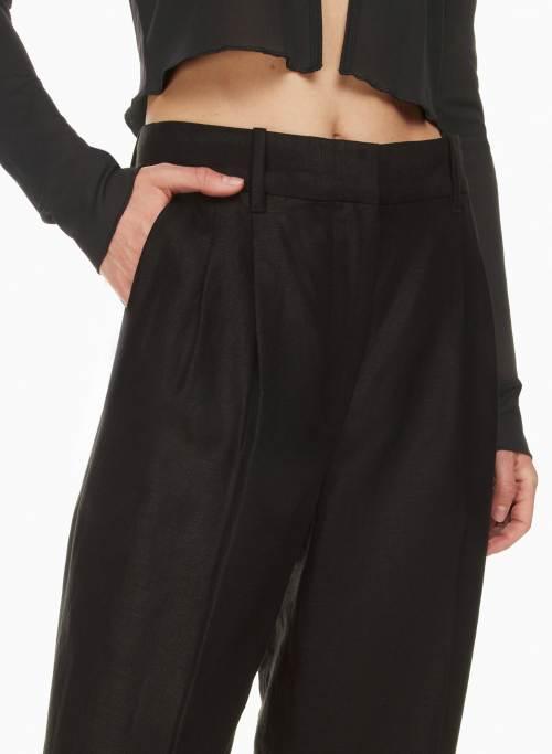 the effortless pant™ linen cropped Product Image