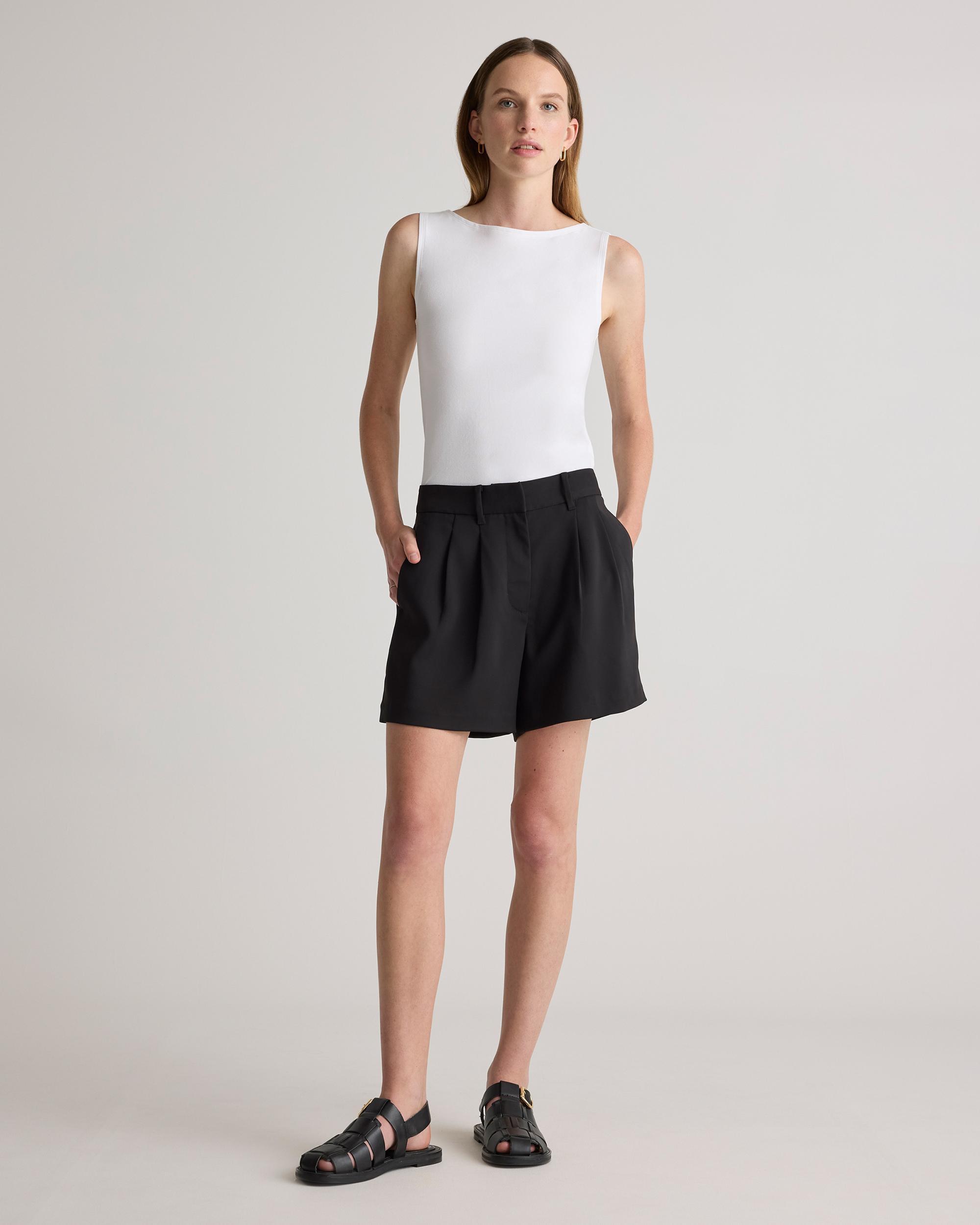 Quince | Women's Stretch Cotton Jersey Boat Neck Tank Top Organic Cotton Product Image