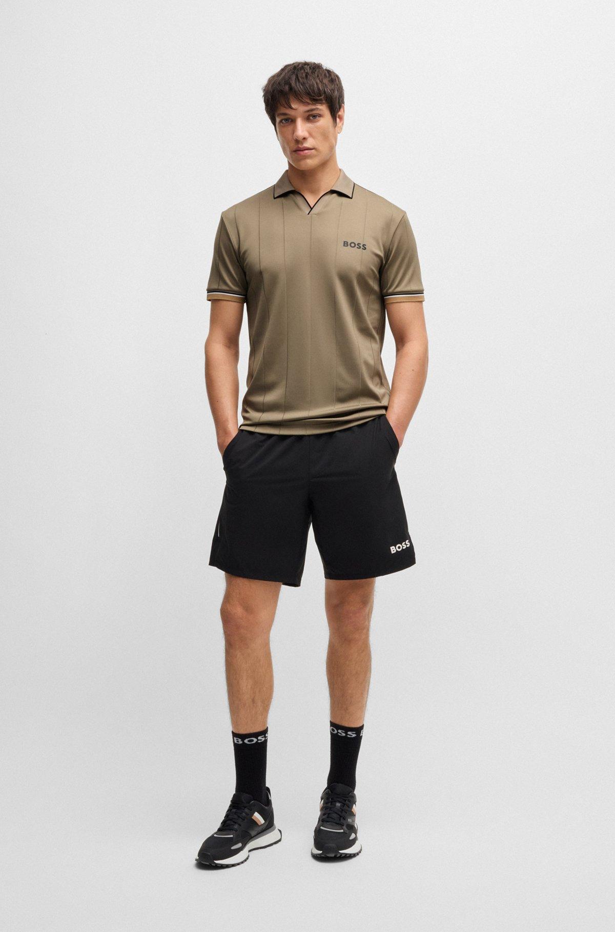 BOSS x Matteo Berrettini active polo shirt with four-way stretch Product Image