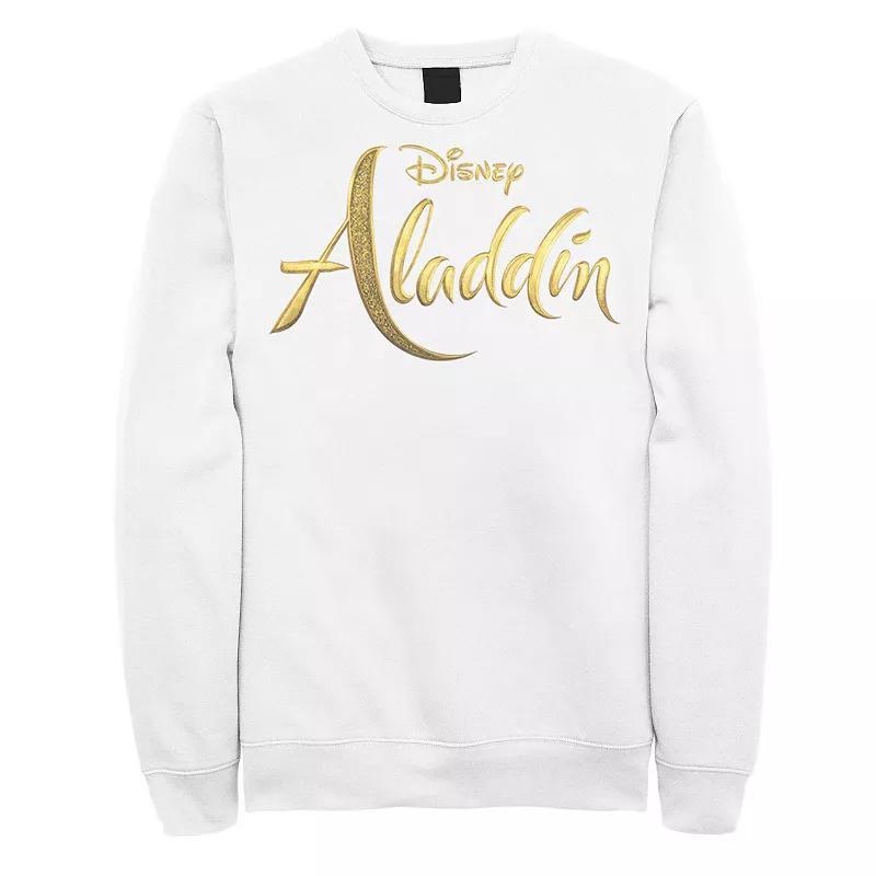 Disney's Aladdin Men's Logo Sweatshirt, Size: Medium, White Product Image