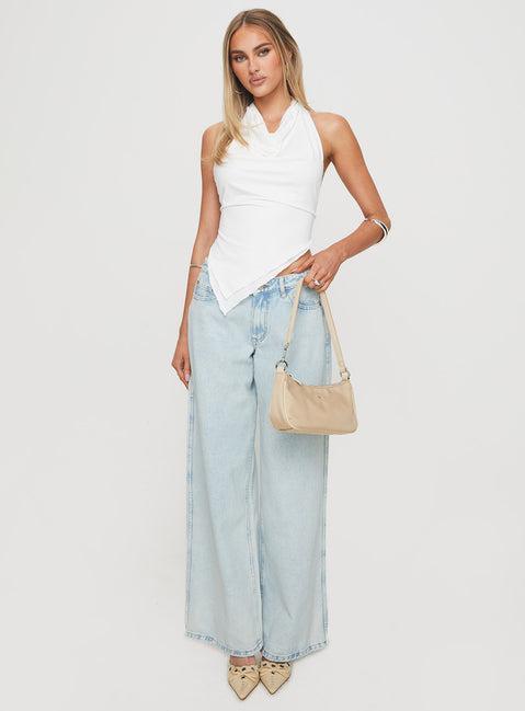 Brayden Low Rise Relaxed Jeans Light Acid Wash Product Image