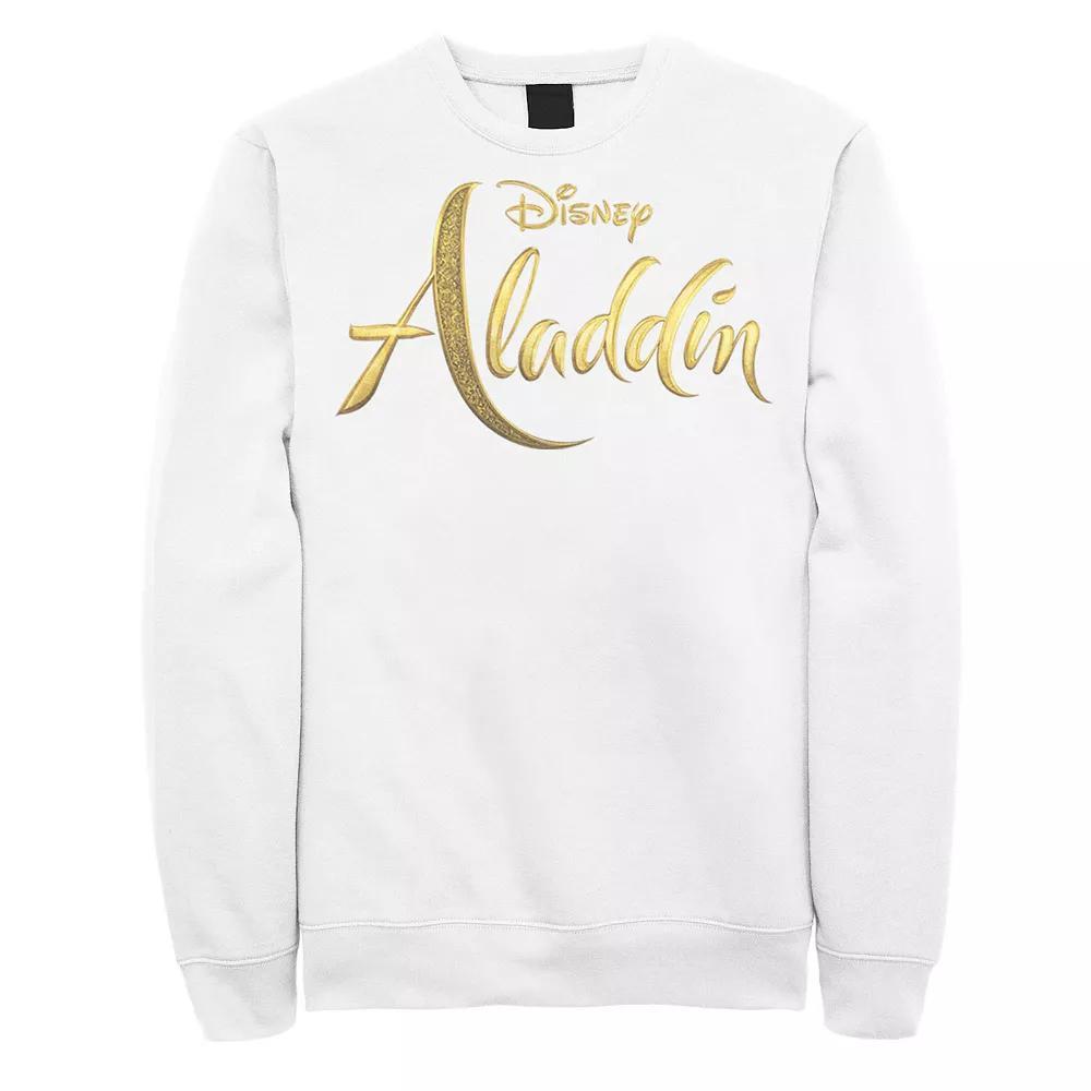 Disney's Aladdin Men's Logo Sweatshirt, Size: Medium, White Product Image