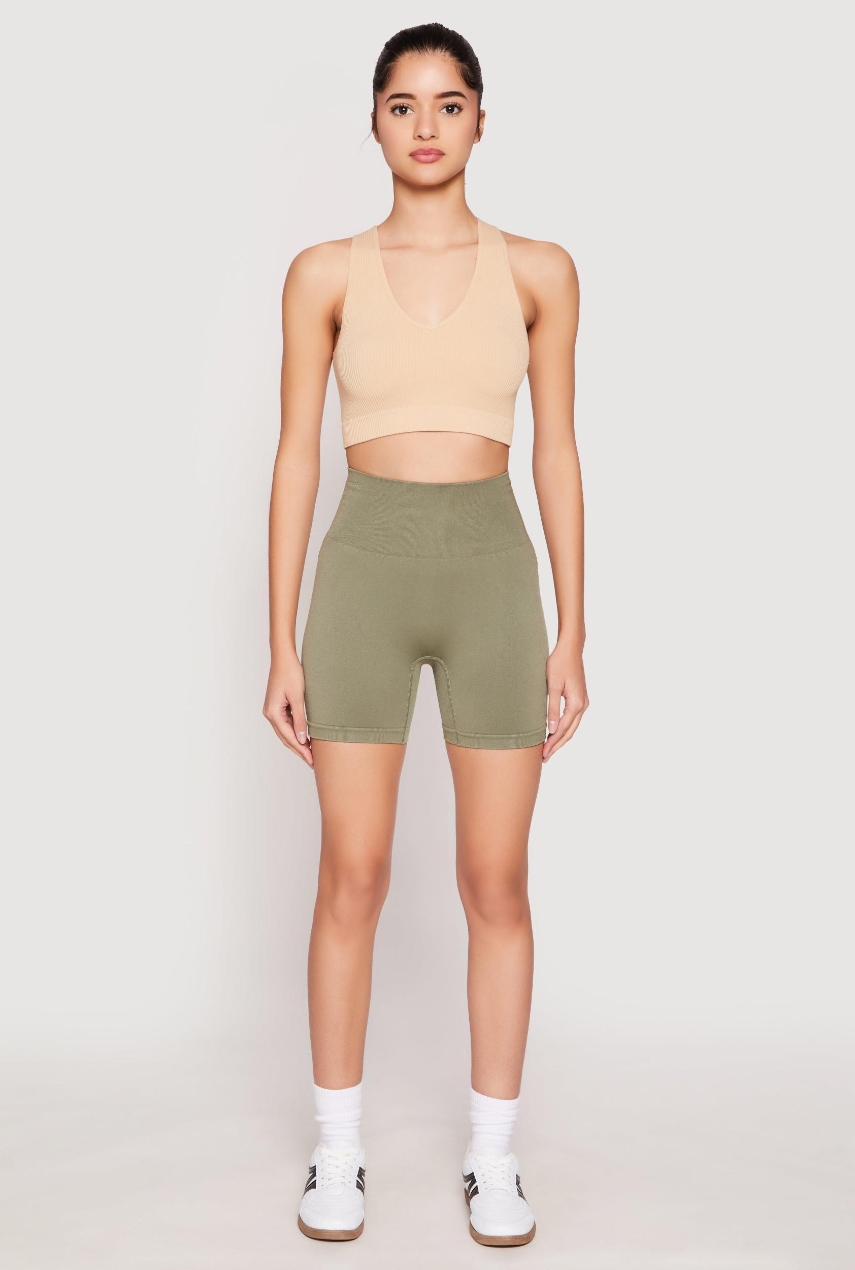 Womens Seamless High Waisted Biker Shorts Product Image