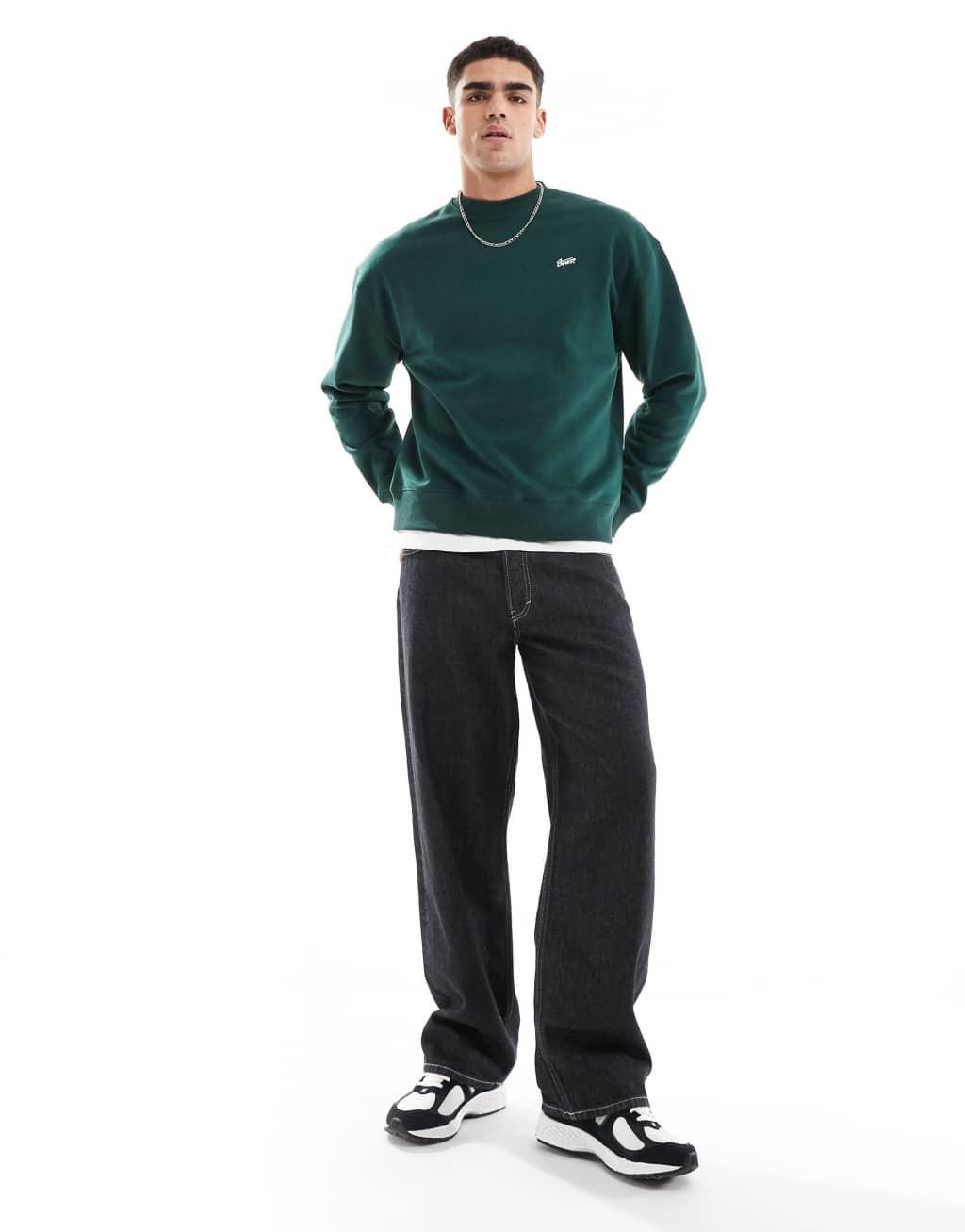 Pull&Bear STWD sweatshirt in bottle green Product Image