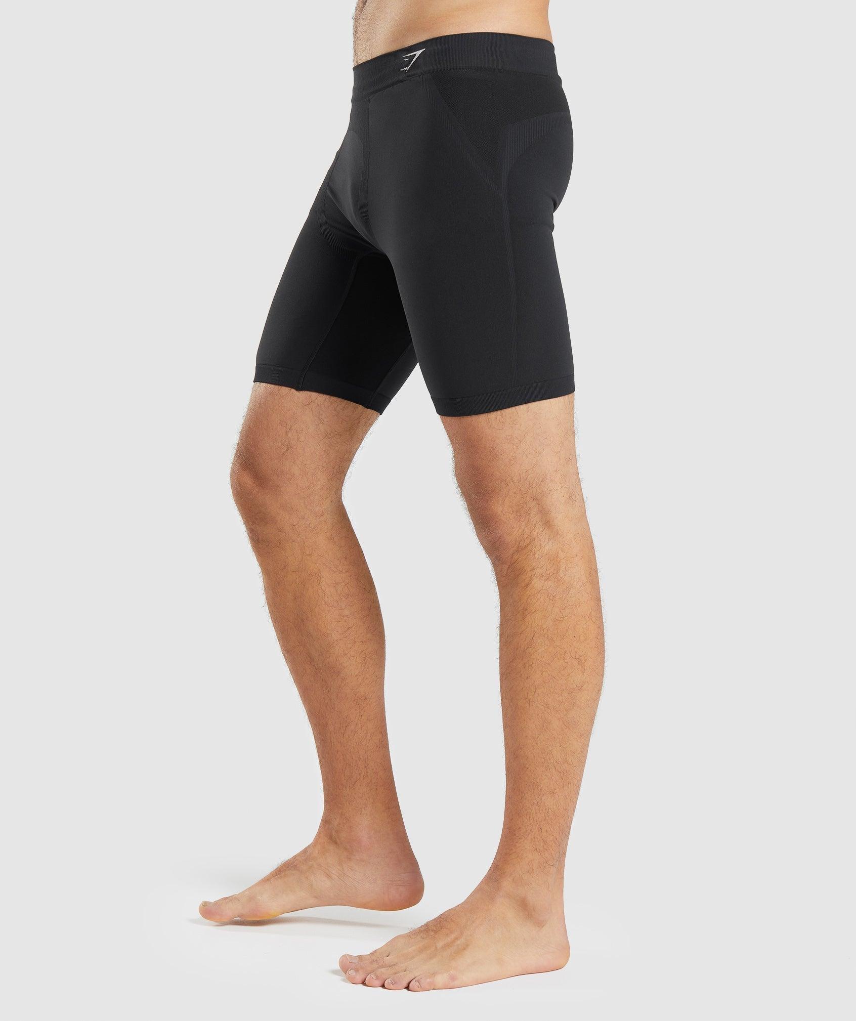 Gymshark Hybrid Boxer - Black/Light Grey Male Product Image