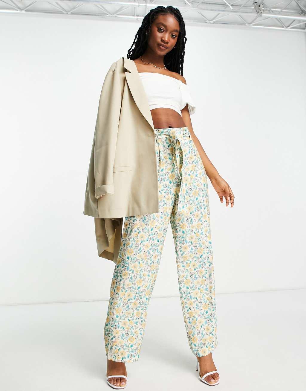 Ever New tie waist wide leg pants Product Image