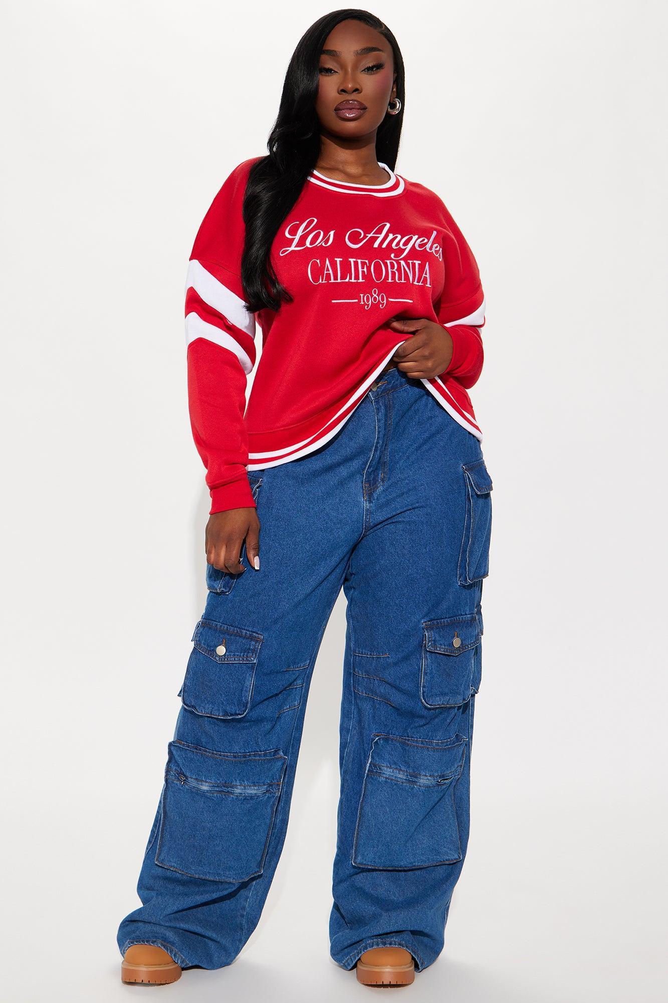 Los Angeles Sporty Sweatshirt - Red Product Image