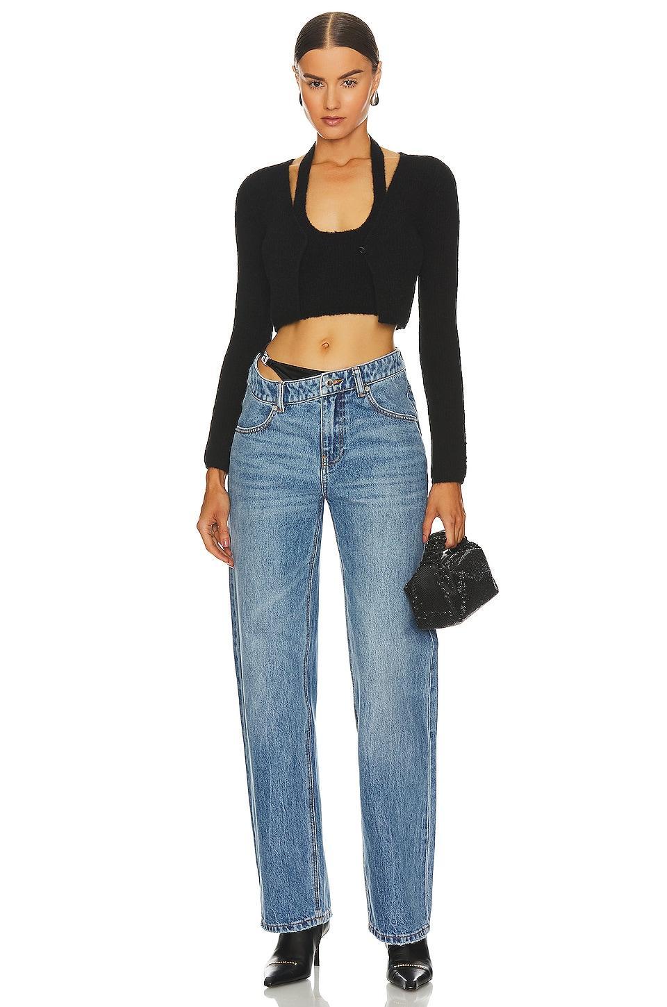 Twinset Long Sleeve Halter Cardigan Alexander Wang Product Image