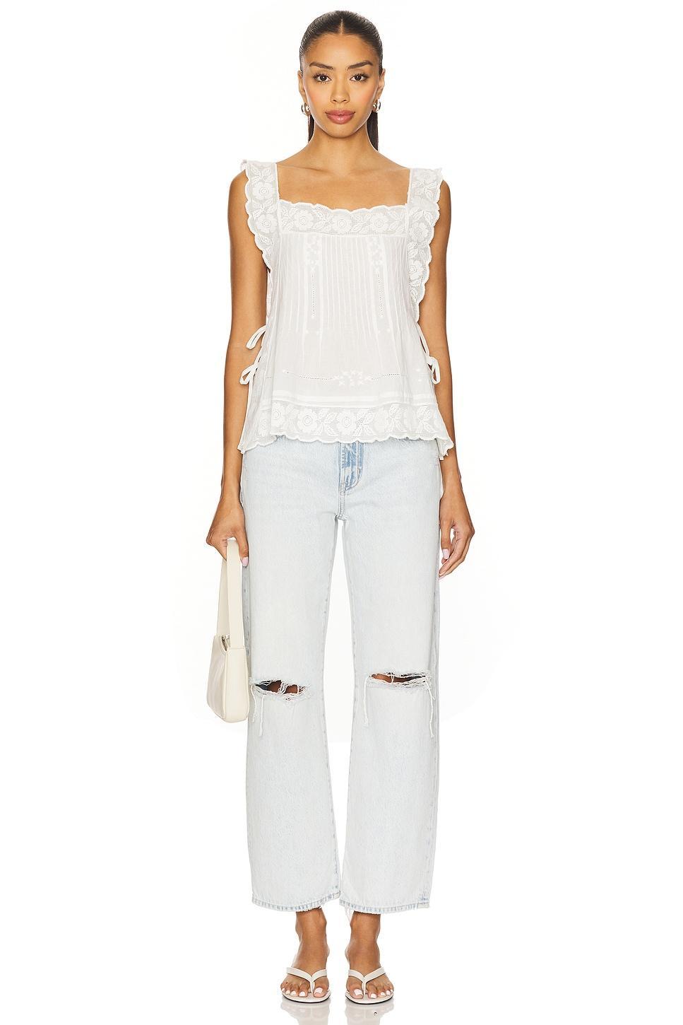 Lexi Mid Rise Bowed Straight PISTOLA Product Image