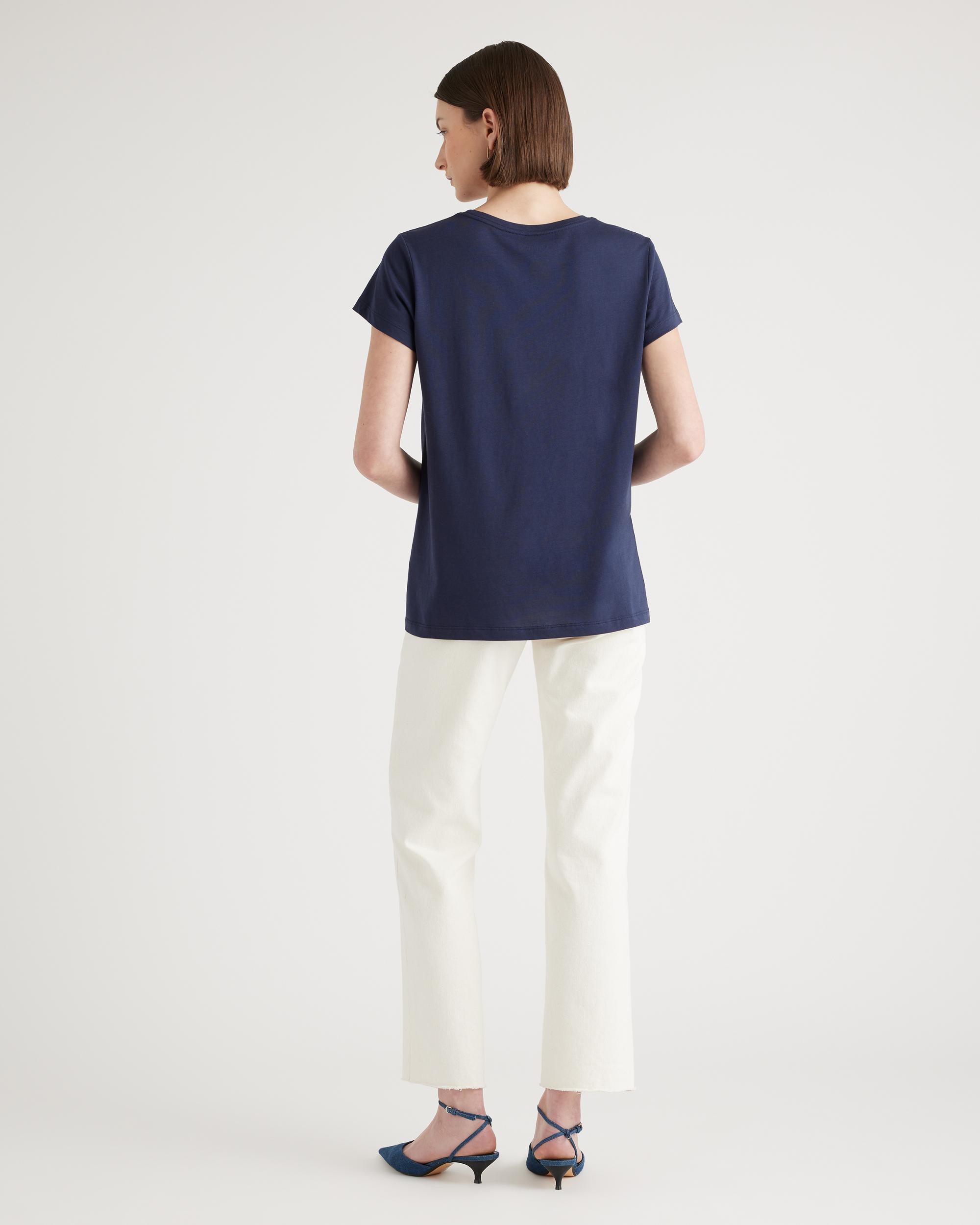 Quince | Women's Cotton Modal Crew Neck Swing T-Shirt Cotton/Modal Product Image