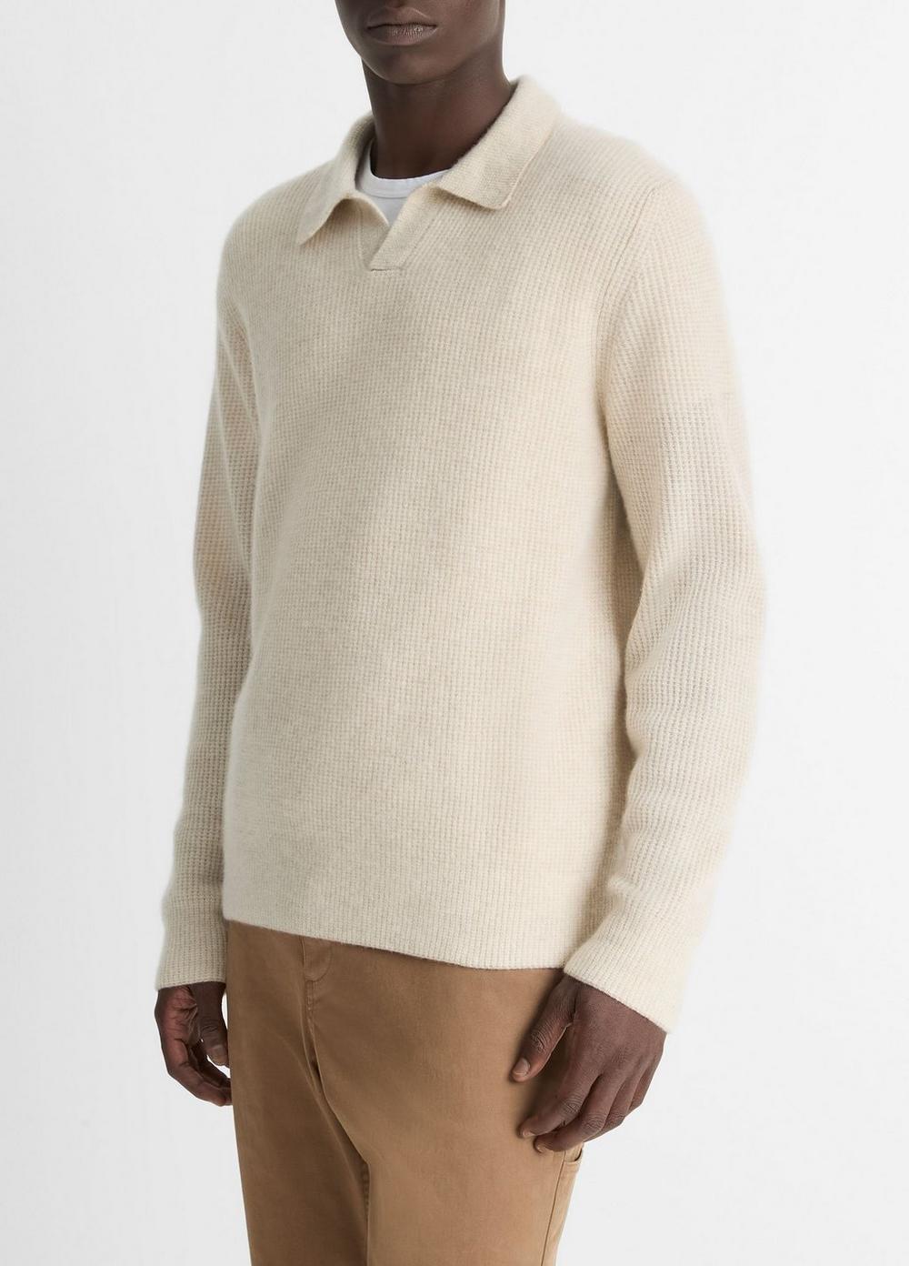 Mens Thermal Cashmere V-Neck Sweater Product Image