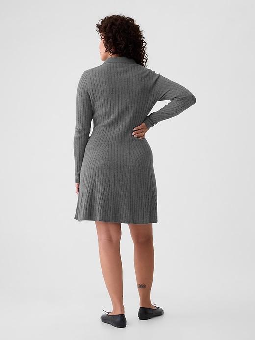 CashSoft Polo Sweater Mini Dress Product Image