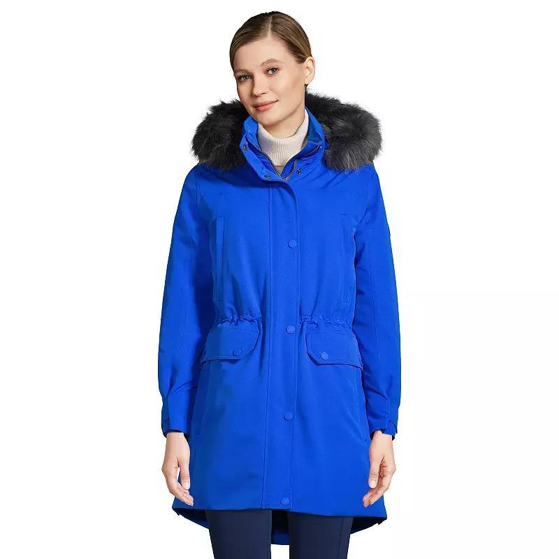 Women's Lands' End Expedition Down Waterproof Winter Parka, Size: Medium, Black Product Image