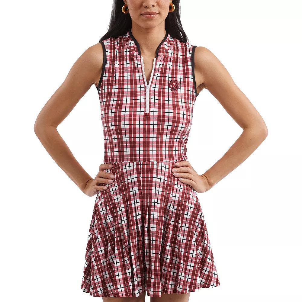 Women's Smith & Quinn Garnet/White South Carolina Gamecocks Tailgate Collection Mackenzie Pleated Dress, Size: Large, Red Product Image