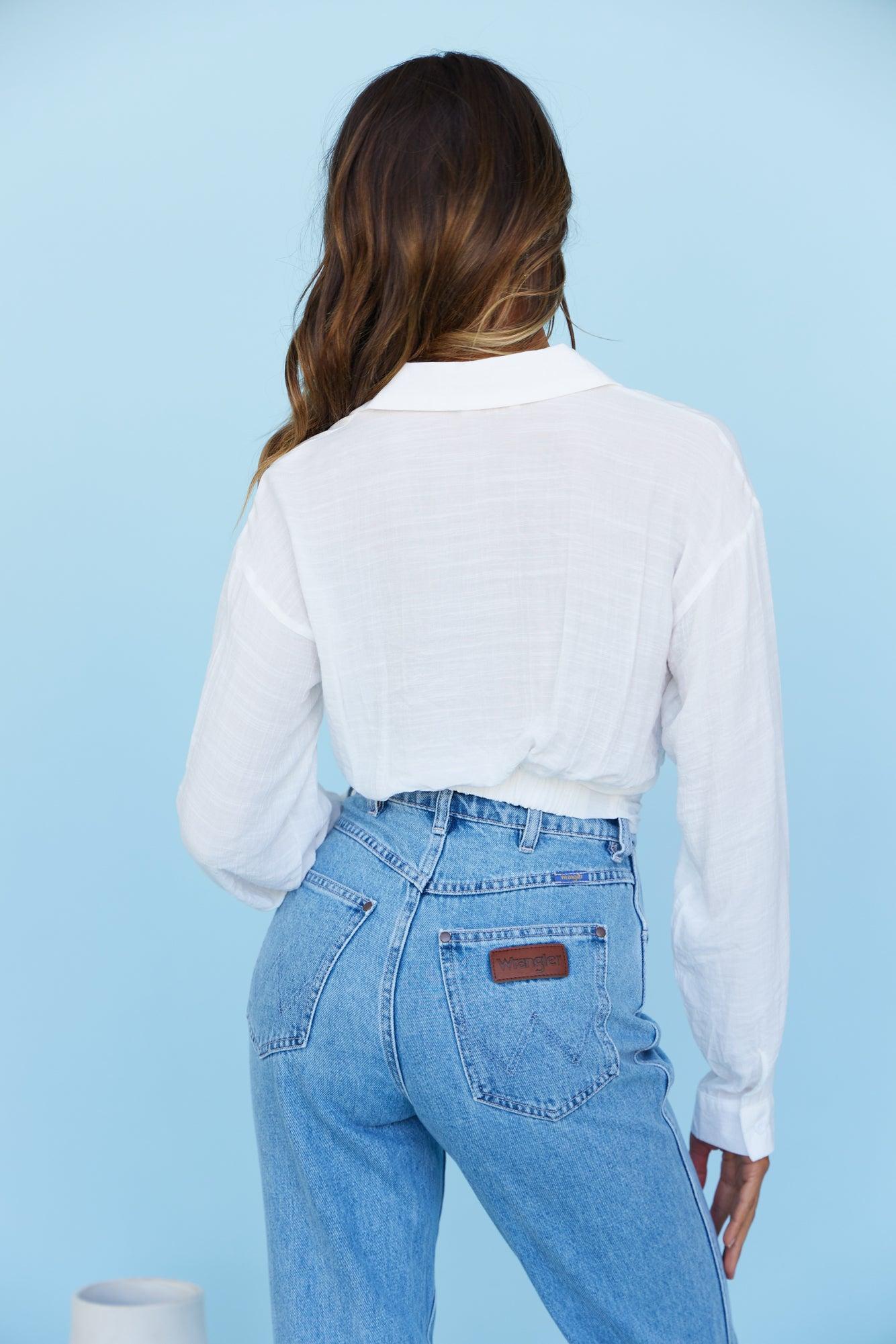 Delicate Lover Crop White Product Image