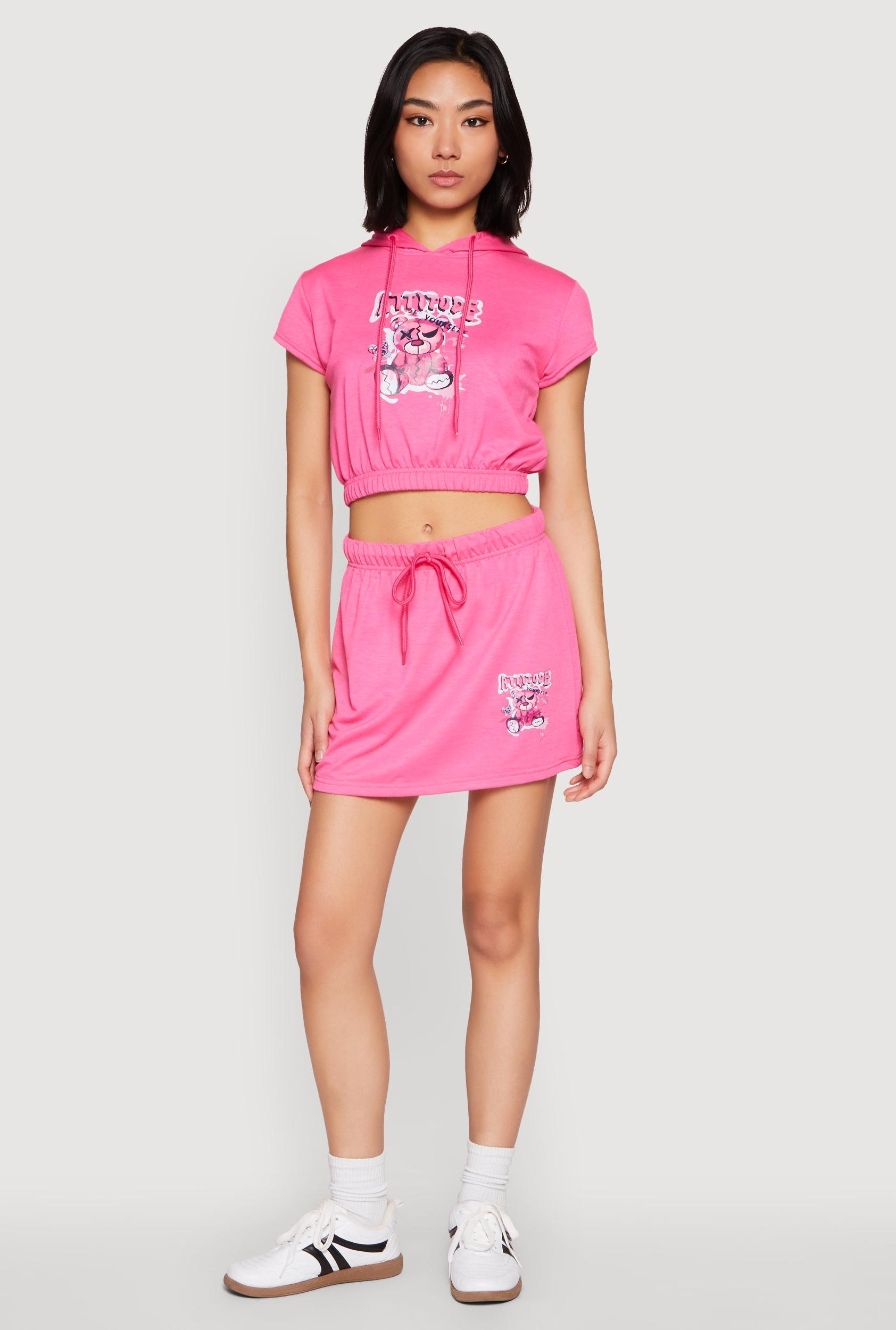 Womens Attitude Be Yourself Mini Skirt Product Image