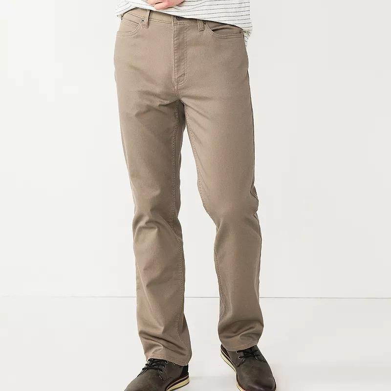 Mens Sonoma Goods For Life Straight-Fit 5-Pocket Everyday Pant Product Image